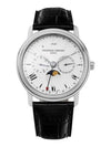 Classic Moon Phase Business Timer Watch White - FREDERIQUE CONSTANT - BALAAN 1