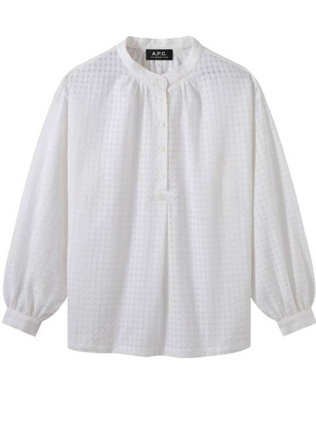 Flora Orphanwork Tartan Blouse White - A.P.C. - BALAAN 1