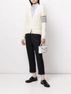 Tab Wool Turn-Up Straight Pants Navy - THOM BROWNE - BALAAN 3