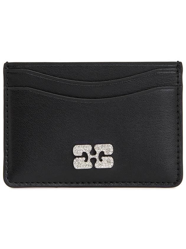 Bou Butterfly Card Wallet Black - GANNI - BALAAN 2