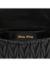 Matelasse Nappa Leather Logo Mini Bag Black - MIU MIU - BALAAN 9