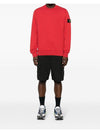 Wappen Patch Garment Dyed Sweatshirt red - STONE ISLAND - BALAAN 9