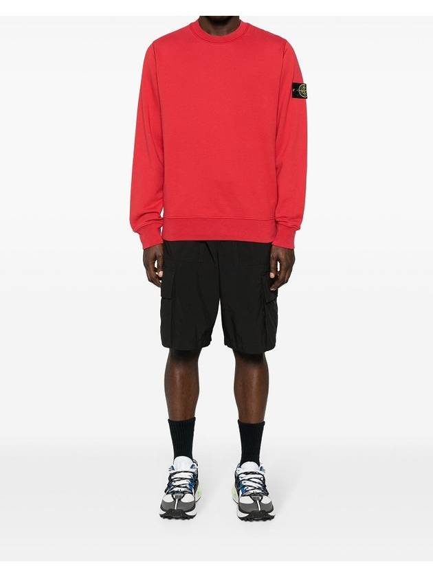 Wappen Patch Garment Dyed Sweatshirt red - STONE ISLAND - BALAAN 9