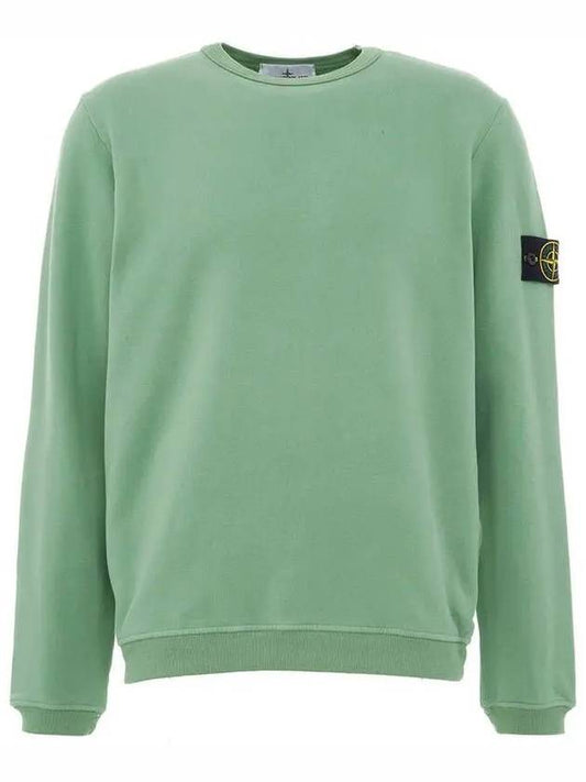 Waffen Patch Crew Neck Sweatshirt Sage Green - STONE ISLAND - BALAAN 2