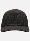 FF Monogram Ball Cap Black - FENDI - BALAAN 3