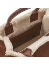 Shearling DG Logo Tote Bag Brown - DOLCE&GABBANA - BALAAN 9