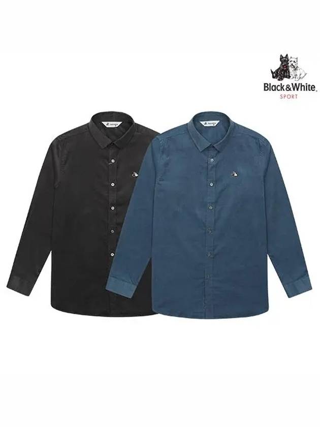 Corduroy Shirt 6022GXUC - BLACK&WHITE - BALAAN 1