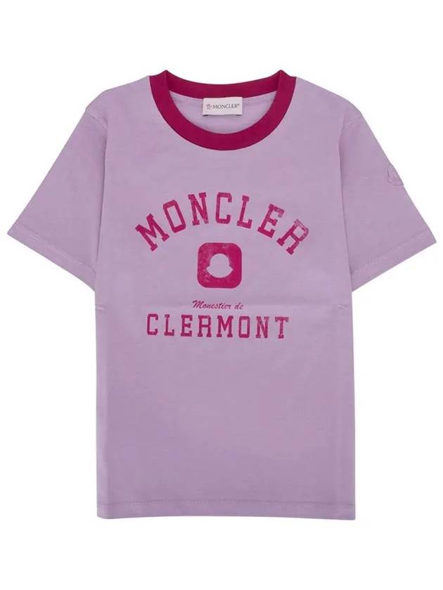 Kids Logo Short Sleeve T Shirt 8C00009899WA 61A - MONCLER - BALAAN 1