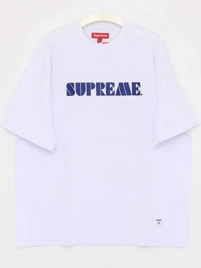 Stencil embroidery logo short sleeve t shirt SS24KN59 WHITE - SUPREME - BALAAN 2