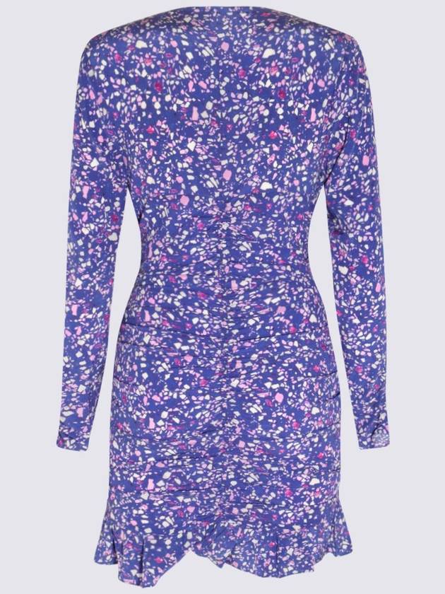 Women's Lala Silk Short Dress Blue - ISABEL MARANT - BALAAN 3