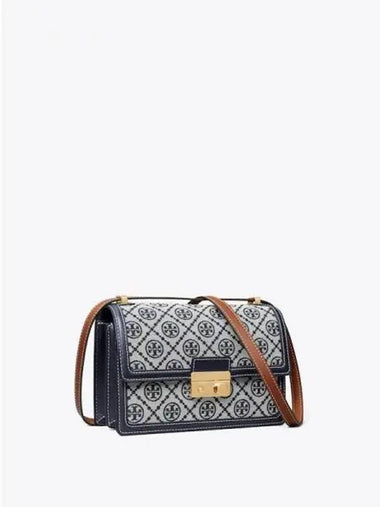 Monogram shoulder bag cross navy domestic product GM0024080695809 - TORY BURCH - BALAAN 1