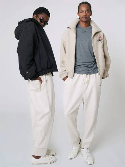 Sweat Baggy Pants Melange Beige - ATHPLATFORM - BALAAN 2