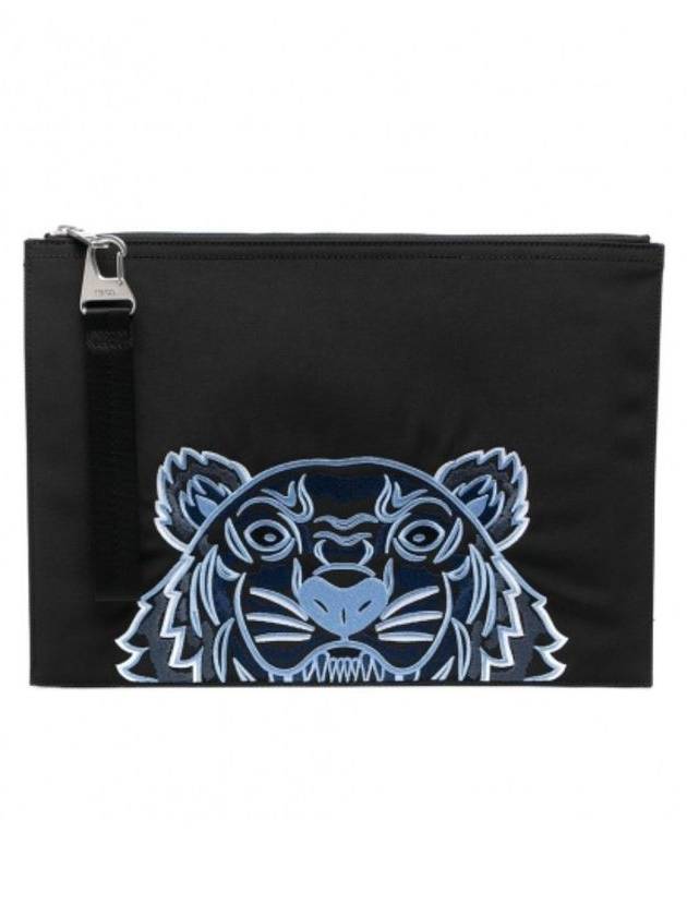 Bag Black Tiger Clutch FA65PM322F20 99I - KENZO - BALAAN 1