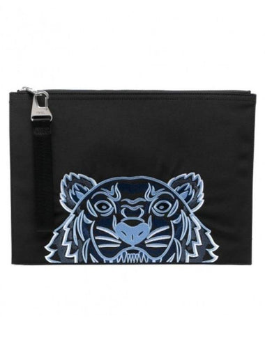 Bag Black Tiger Clutch FA65PM322F20 99I - KENZO - BALAAN 1