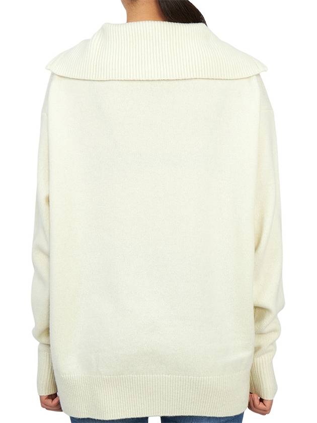 Women's Gwyther Collar Knit Top Ivory - STUDIO NICHOLSON - BALAAN 5