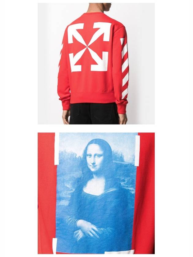 Mona Lisa Sweatshirt Red - OFF WHITE - BALAAN.