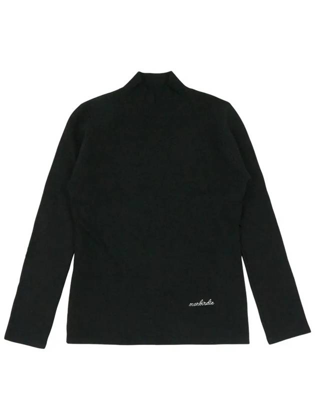 Functional thermal half neck knit BLACK - MONBIRDIE GOLF - BALAAN 8