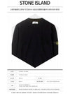 Stretch Wool Crewneck Knit Top Dark Navy - STONE ISLAND - BALAAN 3