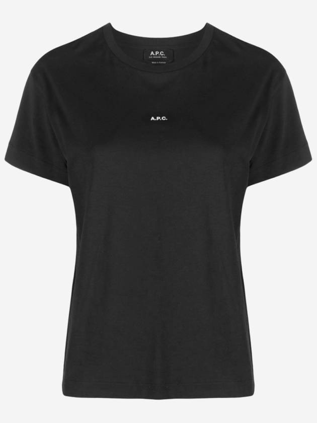 Women's Jade Logo Short Sleeve T-Shirt Black - A.P.C. - BALAAN 2