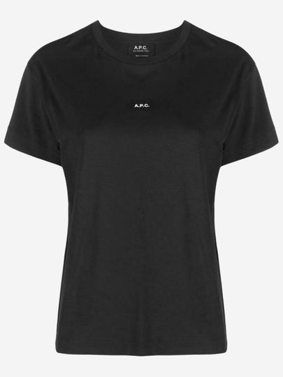 Women's Jade Logo Short Sleeve T-Shirt Black - A.P.C. - BALAAN 2