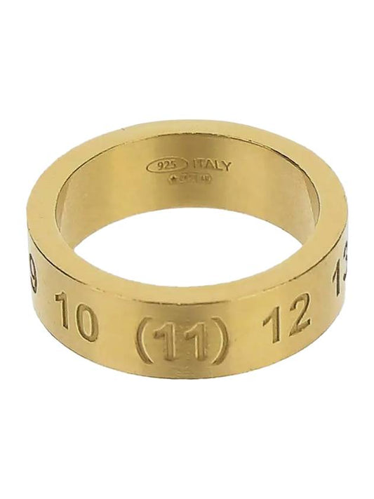 Numerical Logo Engraved Ring Gold - MAISON MARGIELA - BALAAN 1