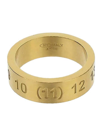 Numerical Logo Engraved Ring Gold - MAISON MARGIELA - BALAAN 1