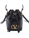 V Logo Signature Bucket Bag Black - VALENTINO - BALAAN 3