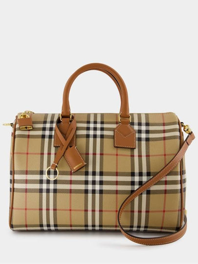 Check Pattern Bowling Bag Beige - BURBERRY - BALAAN 2