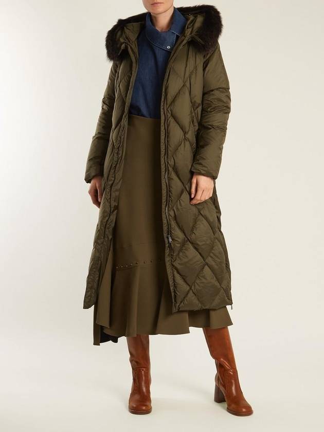 Gel quilted down coat long padding size 48 - MAX MARA - BALAAN 4