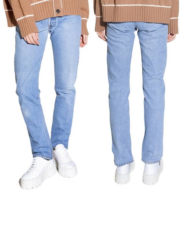 Indigo Straight Skinny Jeans Blue - RE/DONE - BALAAN 2