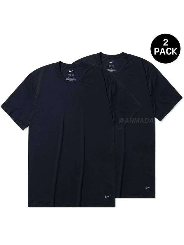 Men's Reluxe Crew Neck 2 Pack KE1109 001 Reluxe CREWNECK 2PK - NIKE - BALAAN 2