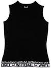 sleeveless knit BLACK - WHITEBALL - BALAAN 7