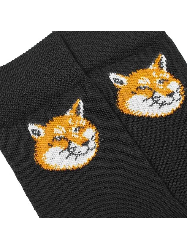 Fox Head Socks Black - MAISON KITSUNE - BALAAN.