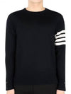 4 Bar Armband Classic Merino Wool Knit Top Navy - THOM BROWNE - BALAAN 2