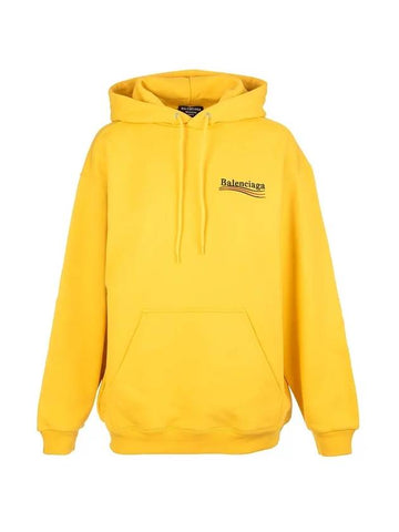 Political Campaign Medium Fit Hoodie Yellow - BALENCIAGA - BALAAN 1