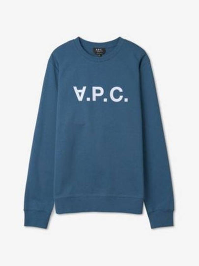 VPC Logo Crew Neck Sweatshirt Blue - A.P.C. - BALAAN 2