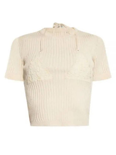 La Mayu Maille Bikini Knit Top Ivory - JACQUEMUS - BALAAN 2