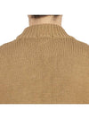 Men's Mock Neck Wool Knit Top Camel - TEN C - BALAAN 8