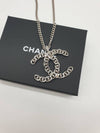 CC logo long necklace big pendant silver necklace AB8666 - CHANEL - BALAAN 5