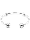 Women's Open Bangle Bracelet Silver - PANDORA - BALAAN 6