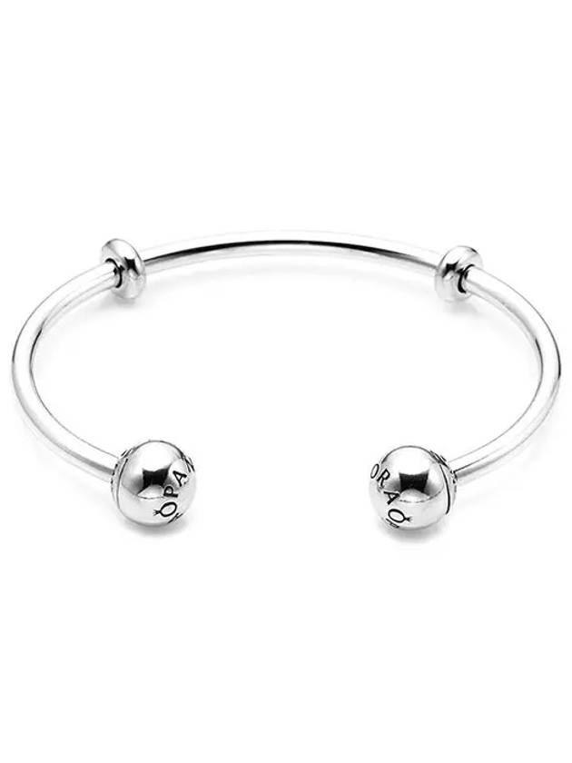 Women's Open Bangle Bracelet Silver - PANDORA - BALAAN 6