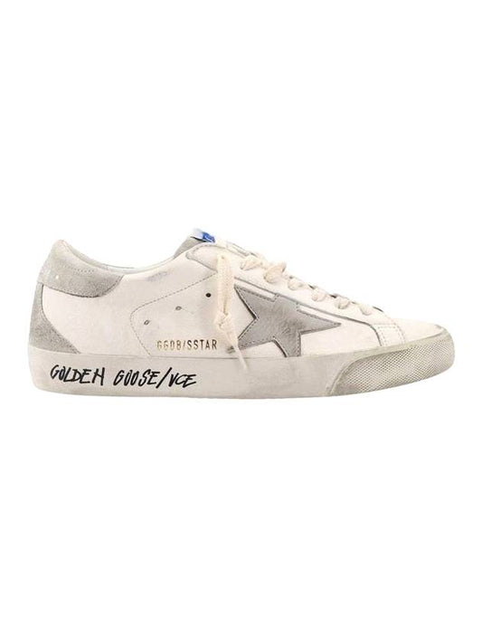 Super Star Suede Leather Low Top Sneaker White - GOLDEN GOOSE - BALAAN 1