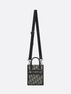 Safari North South Oblique Jacquard Tote Bag Beige Black - DIOR - BALAAN 6