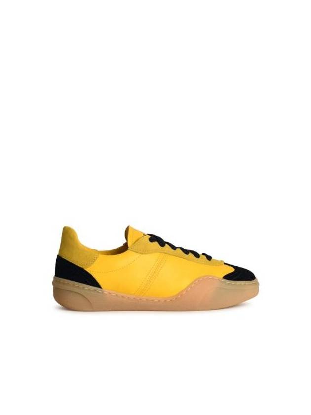 Panel design leather low top sneakers yellow - ACNE STUDIOS - BALAAN 1