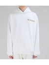 Logo Print Cotton Hoodie White - MARNI - BALAAN 1