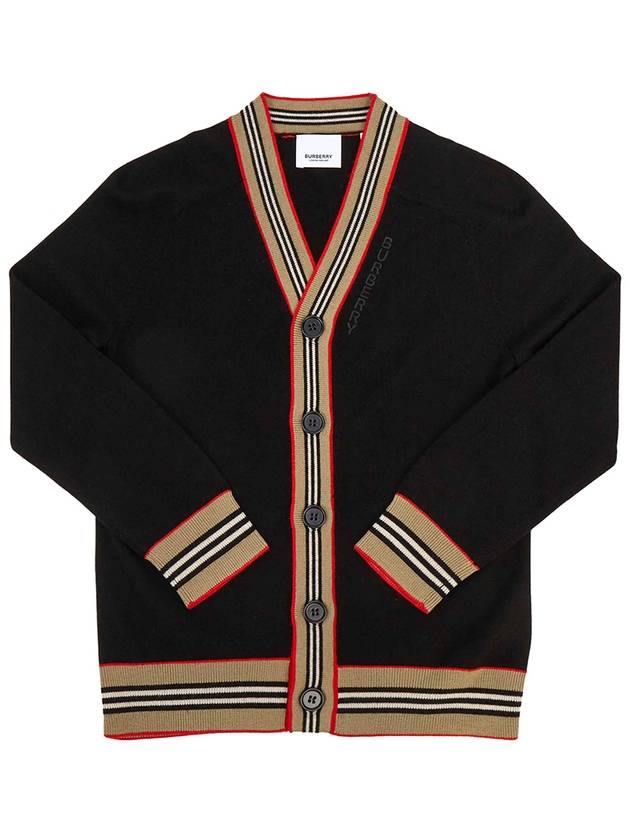 8047613 A1189 Junior Icon Stripe Trimming Cardigan - BURBERRY - BALAAN 2