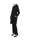 Detachable Hood Teffeta Kensington Trench Coat Black - BURBERRY - BALAAN 5