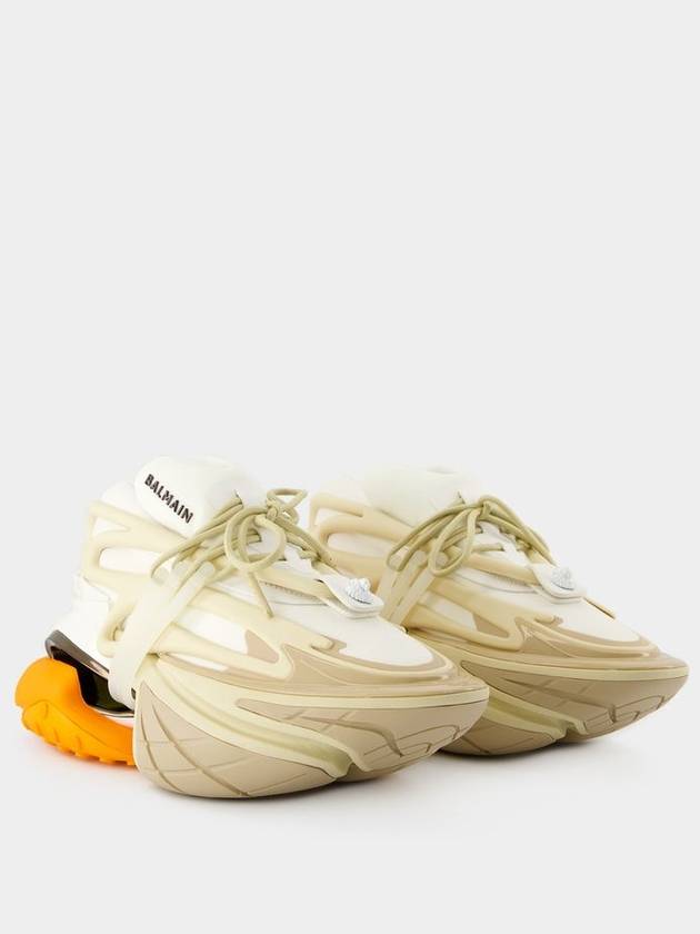 Unicorn Trainers Neoprene Leisure Low Top Sneakers Orange - BALMAIN - BALAAN 3