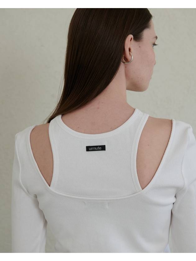 LAYERED U NECK TOP SET UP_WHITE - UNMUTE - BALAAN 7