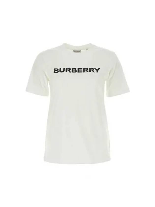 Logo Cotton Short Sleeve T-Shirt White - BURBERRY - BALAAN 2